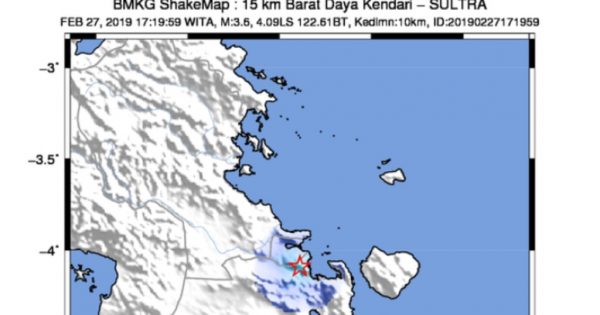 Gempabumi Tektonik Di Kendari, Tidak Berpotensi Tsunami