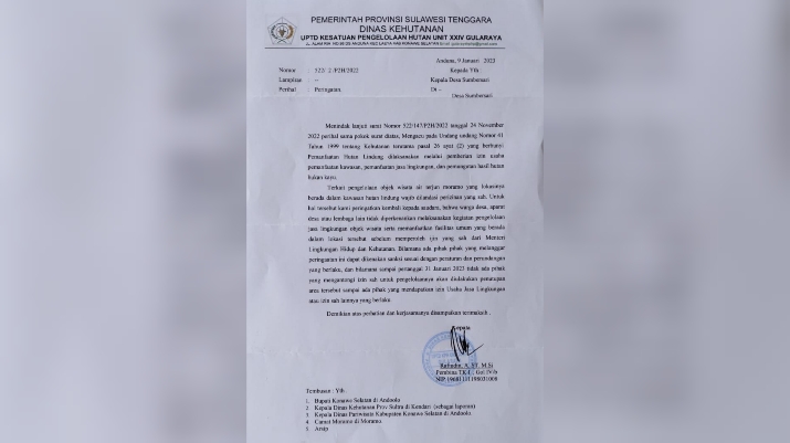 Dishut Sultra Bakal Tutup Wisata Air Terjun Moramo Konawe Selatan