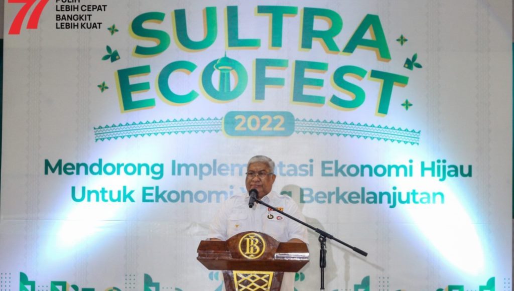 Gubernur Ali Mazi Berikan Sambutan pada Webinar Nasional Sultra Ecofest 2022