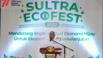 Gubernur Ali Mazi Berikan Sambutan pada Webinar Nasional Sultra Ecofest 2022