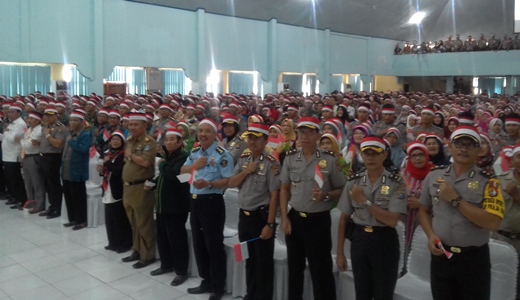 Peserta halaqah kebangsaan yang dilaksanakan di gedung rektorat IAIN Kendari pagi tadi. FOTO : ILHAM