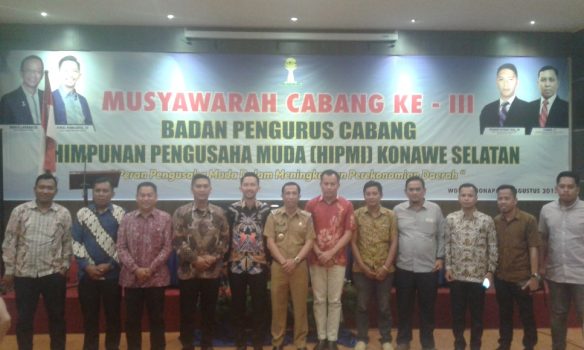 Buka Muscab III Hipmi, Ini Pesan Wakil Bupati Konsel