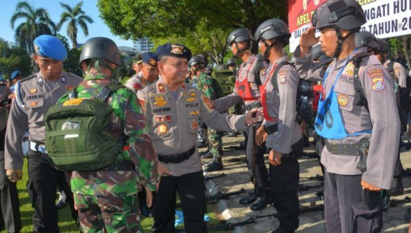 Sambut Hut Brimob ke-72, Polda Sultra Gelar Panca Lomba Gabungan TNI-Polri