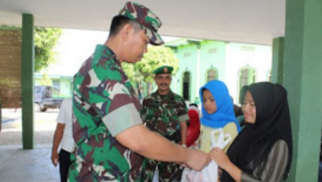 Jelang Ramadan Dandim 0104/Atim Santuni Anak Yatim