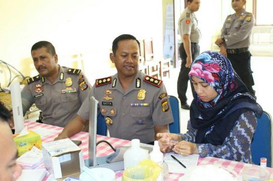 Kapolres Langsa Ikut Donor Darah