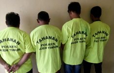 Empat Tersangka Penganiayaan Berhasil di Ringkus Polres Aceh Timur