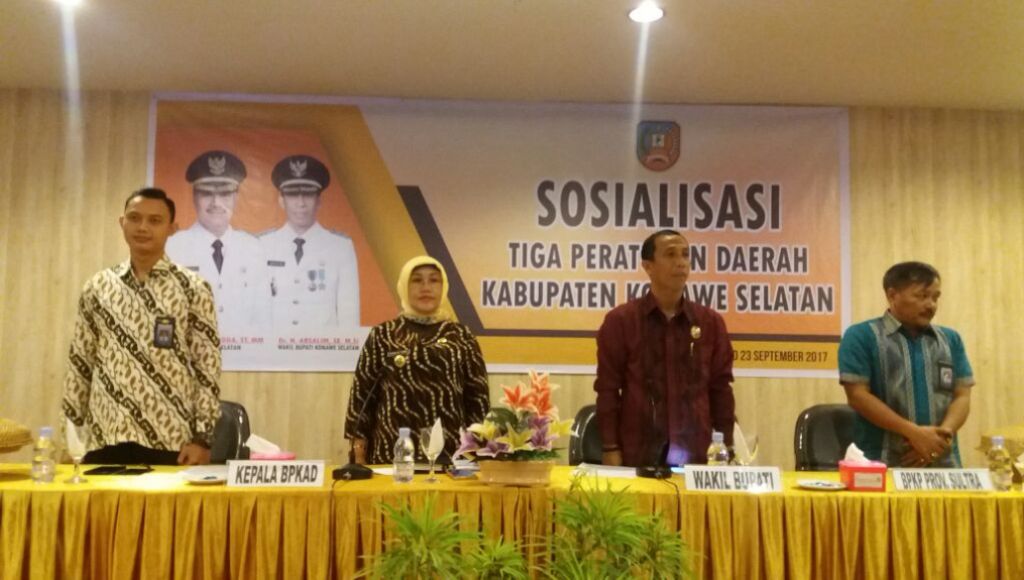 Target Pertahankan WTP, Pemda Konsel Gelar Sosialisasi Tiga Perda