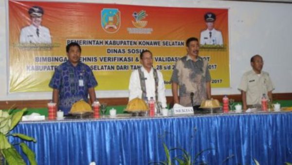 Dinsos Konsel Gelar Bintek Validasi Data PKH