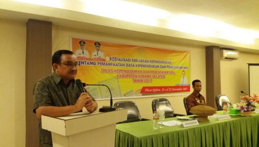 Disdukcapil Konsel Gelar Sosialisasi Pemanfaatan Daduk