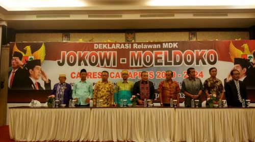 Relawan se Kota Kendari Gelar Deklarasi Untuk Pasangan Jokowi-Moeldoko