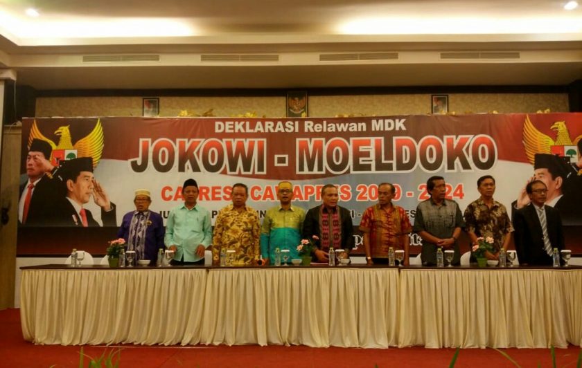Relawan se Kota Kendari Gelar Deklarasi Untuk Pasangan Jokowi-Moeldoko