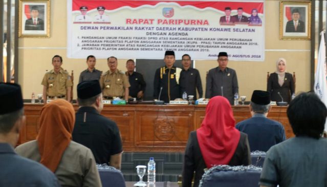 KUA-PPAS Perubahan, Ini Tanggapan DPRD Konsel dan Jawaban Pemda