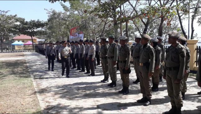 Kapolres Muna Pimpin Apel Gelar Pasukan Mantap Brata 2018-2019