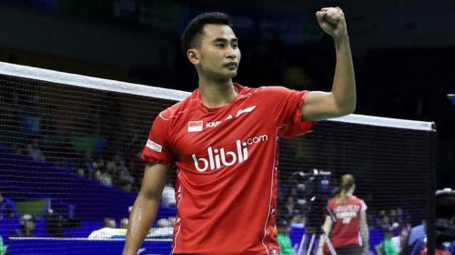 Tommy Sugiarto berhasil menjegal pebulutangkis Malaysia, Daren Liew