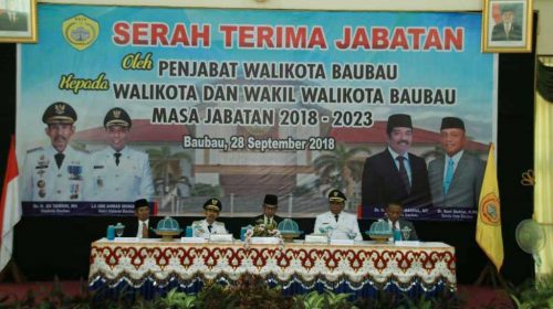 BAUBAU, SULTRA - Pasca dilantik Gubernur Sultra H. Ali Mazi pada 24 September 2018 lalu di Kendari, Walikota Baubau