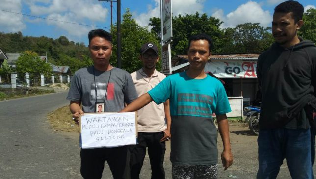 Peduli Gempa Palu dan Donggala, Wartawan Buton Galang Dana
