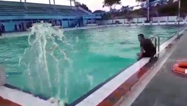Kolam Renang Lanudal Juanda Surabaya Berombak saat Tsunami di Palu, Kok Bisa?