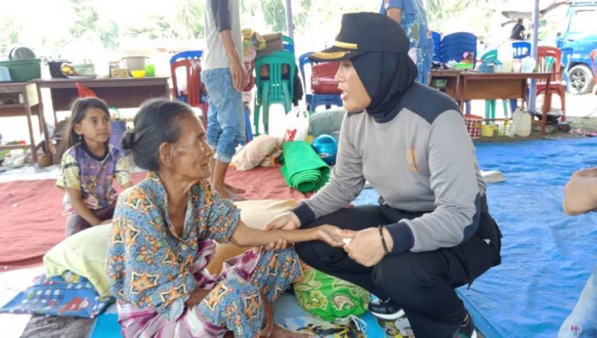 Personel Polda Sultra Bantu Trauma Healing di Sulawesi Tengah