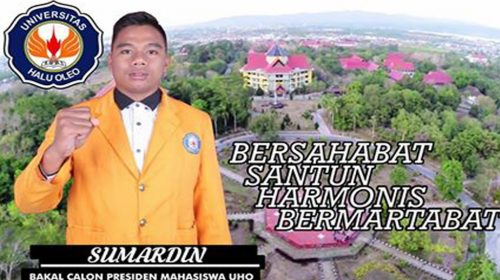 Sumardin Siap Tampil Jadi Ketua BEM UHO 2018