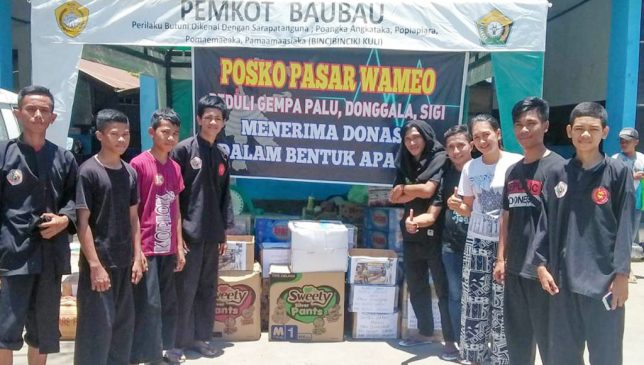 PSPAI SMKN 1 Baubau Bantu Korban Gempa dan Tsunami Sulteng