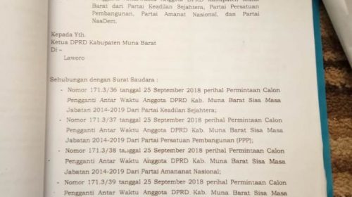 PAW Sejumlah Anggota DPRD Mubar Menuai Kritik