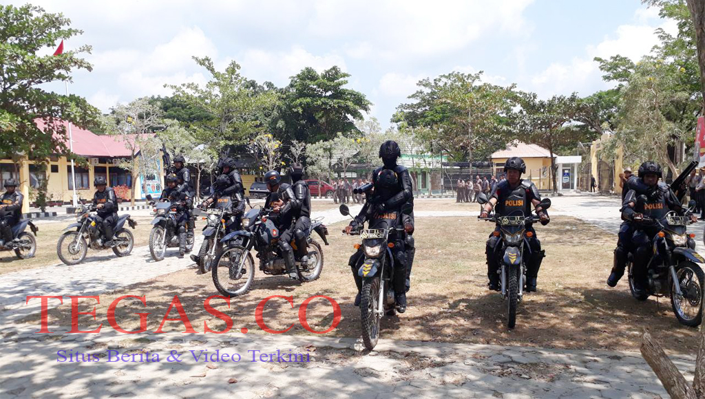 Polres Muna Tingkatkan Kesiapan Pasukan Jelang Pileg dan Pilpres 2019