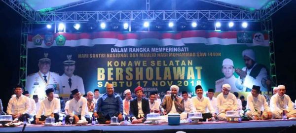 Habib Syech Bin Abdul Qadir Assegaf dan TGB Hadiri Kegiatan Konsel Bershalawat