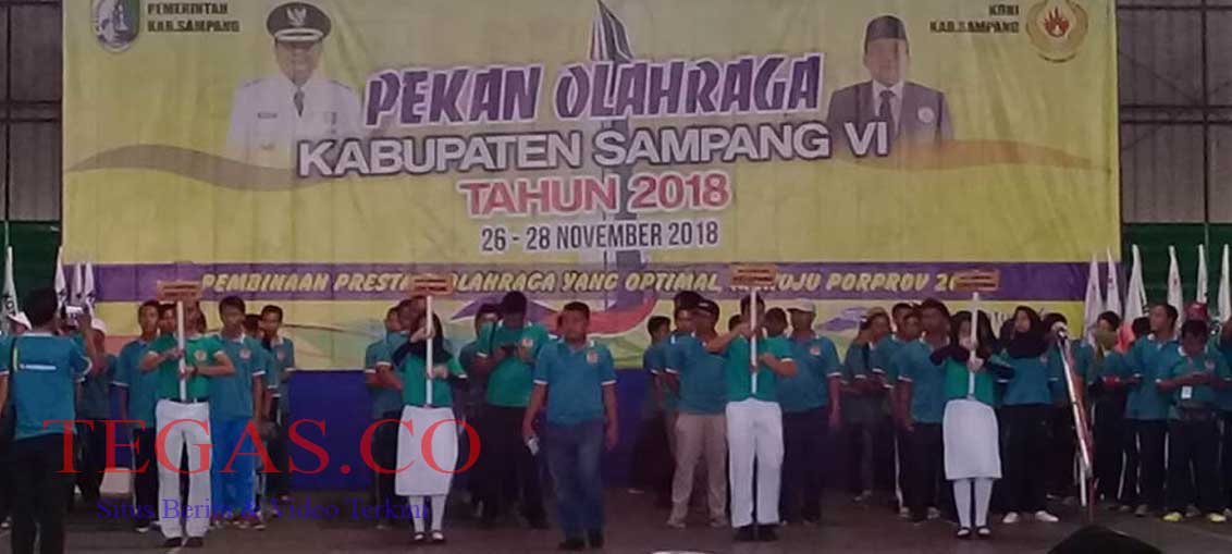 Bupati Jonathan Pimpin Pembukaan Porkab ke-VI di GOR Sampang