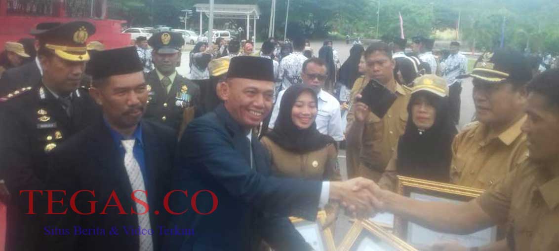 Wakil Bupati Kolut Serahkan Piagam untuk 8 Guru Pengabdi 35 Tahun