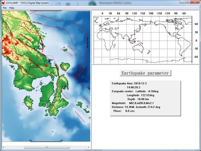 Gempa Magnitudo 2,8 Guncang Kendari