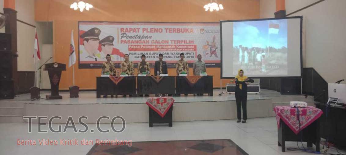 Sah!! KPU Sampang Tetapkan Jihad Sebagai Bupati dan Wakil Bupati Terpilih