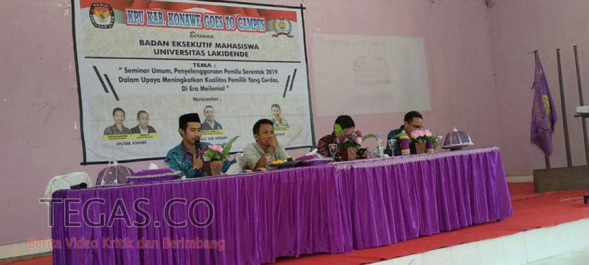 KPU Konawe Gandeng BEM Unilaki “Goes To Campus”