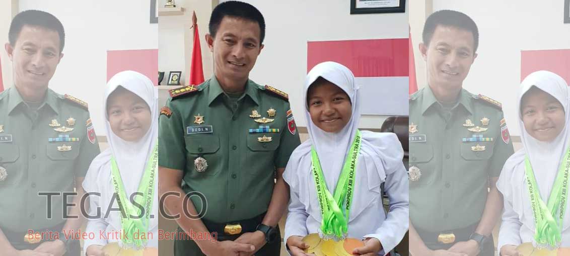 Danrem 143/HO Bangga Atas Prestasi yang Diraih Anak Prajurit di Porprov