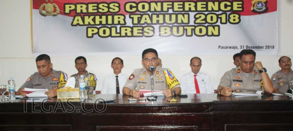 Tahun 2018, Gangguan Kamtibmas di Buton Mengalami Penurunan
