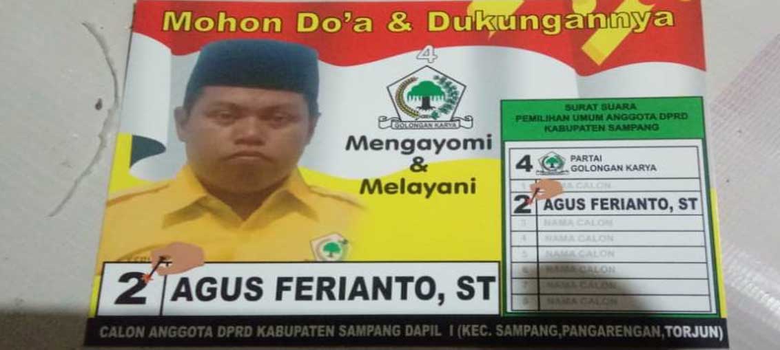 Agus Fery Sosok Calon Legislatif yang Mengayomi dan Melayani Masyarakat