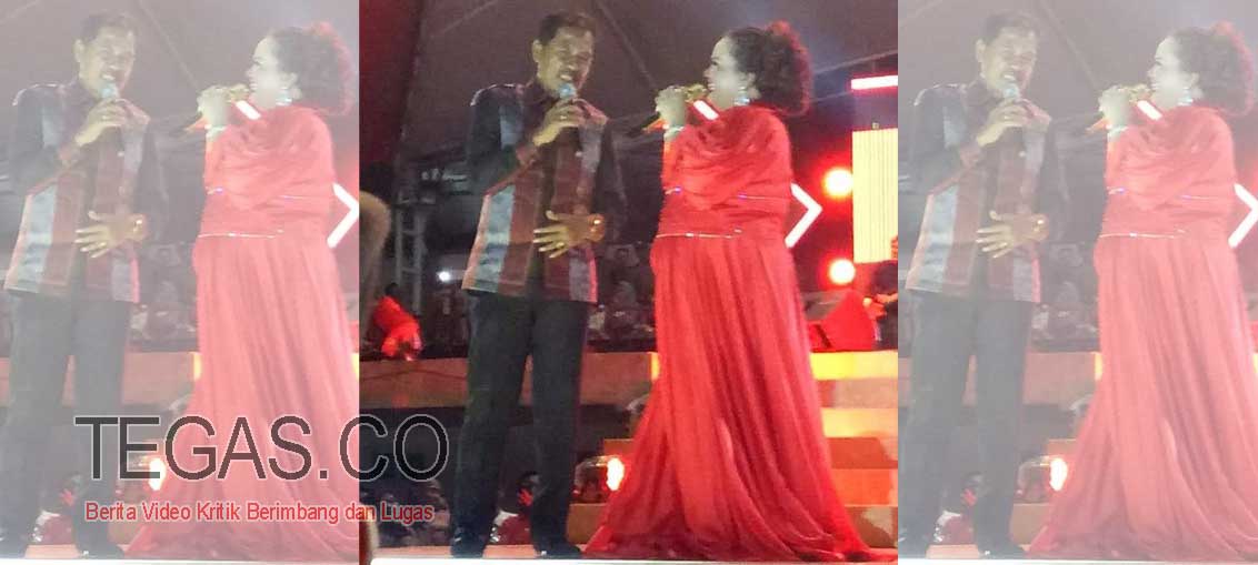 Hibur Warga, Nurrahman Duet Aty Kodong di HUT Kolaka Utara ke 15