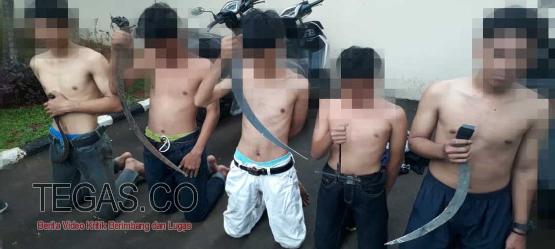 Bawa Celurit Saat Tawuran, Lima Remaja Diamankan Polisi