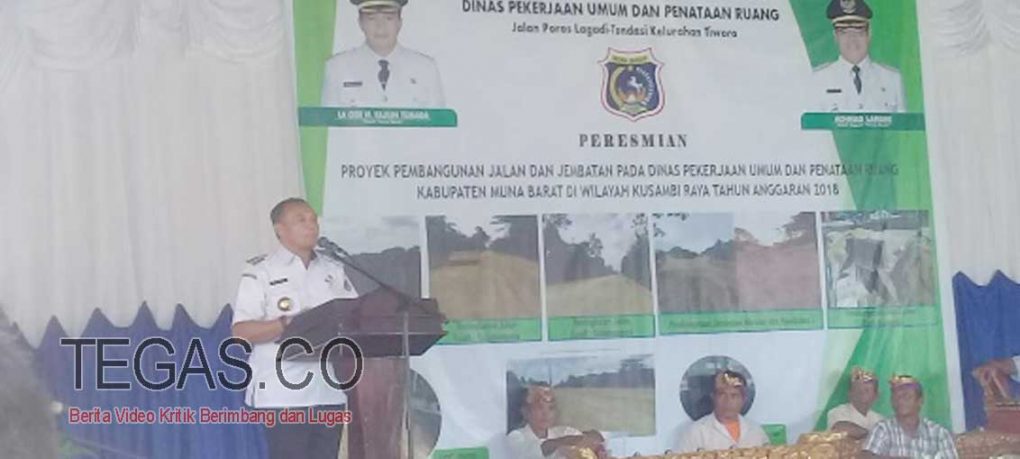 Bupati Mubar Resmikan Pembangunan Jalan dan Jembatan di Wilayah Kusambi Raya