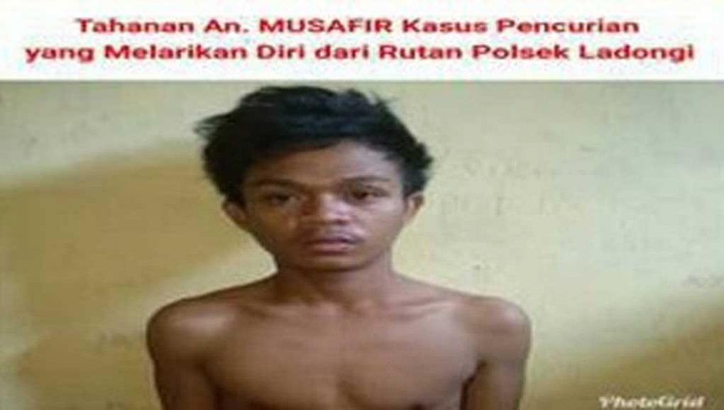 Tahanan Polsek Ladongi Kabur