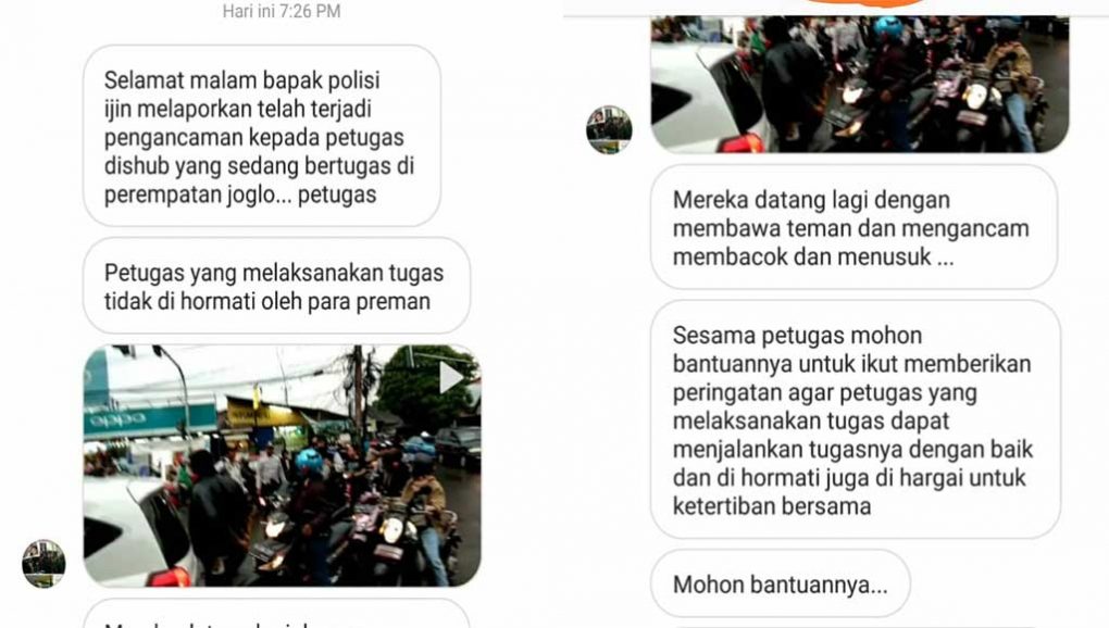 Anggota Dishub DKI Diancam Dibunuh saat Atur Lalu Lintas di Joglo