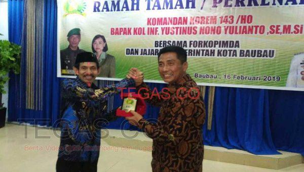 Kunker di Kota Baubau, Ini Pesan Danrem 143/Halu Oleo