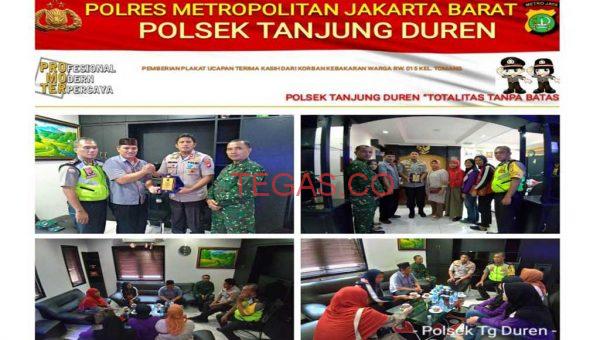 Kerap Bantu Korban Kebakaran, Polsek Tanjung Duren Terima Penghargaan dari Warga