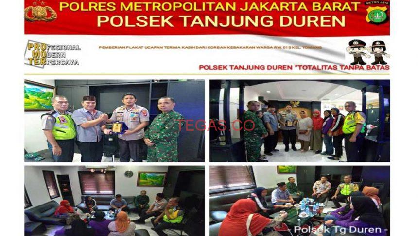 Kerap Bantu Korban Kebakaran, Polsek Tanjung Duren Terima Penghargaan dari Warga