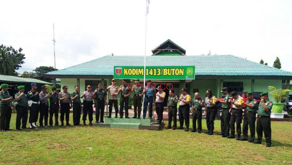Danrem 143/HO Tekankan Sinergitas TNI-Polri dalam Pengamanan Pemilu 2019