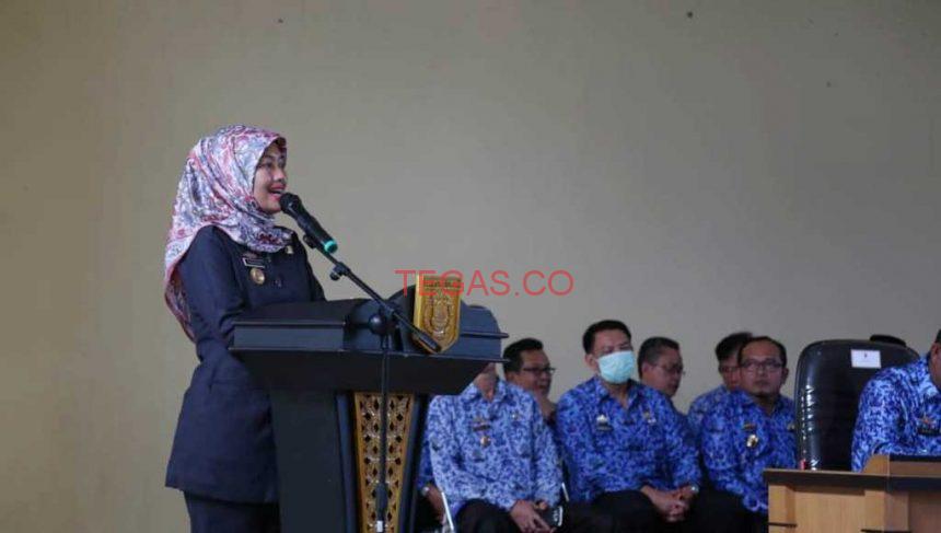 Chusnunia Lantik Pejabat Eselon II, III dan IV Lingkup Pemkab Lamtim