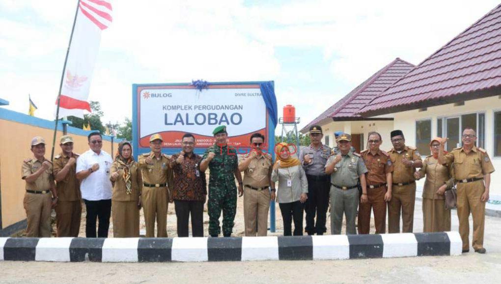 Gudang Bulog Konsel Diresmikan, Petani Akan Diberikan Pendampingan Cara Memproduksi Beras Berkualitas
