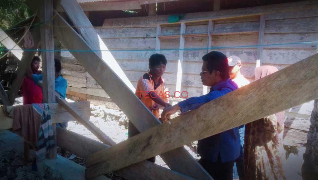 Wakil Bupati Butur Cek BSPS Bermasalah di Lantagi