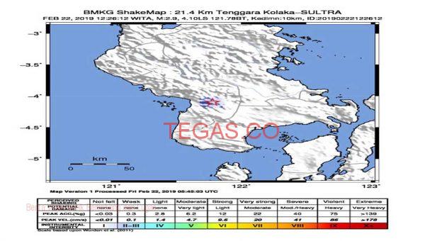 Kolaka Diguncang Gempa 2,9 Magnitudo, BMKG Imbau Masyarakat Tenang