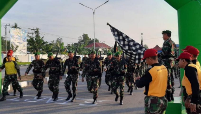 Dandim Kendari Lepas Peleton Yudha Wastu Pramuka