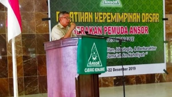 GTS Buka Pelatihan Kepemimpinan Dasar GP Ansor Konawe